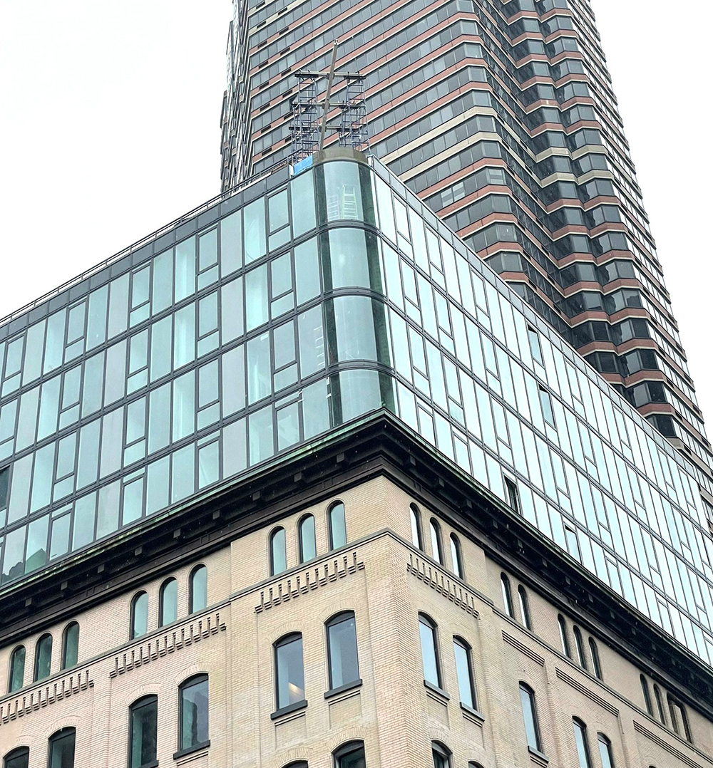 Crystal Window & Door installs <br>Series W50i Window Wall System